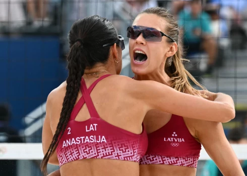 Tīna Graudiņa un Anastasija Samoilova. 