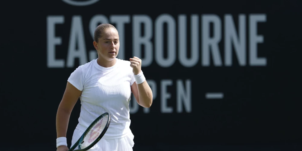 Latvijas tenisiste Aļona Ostapenko.
