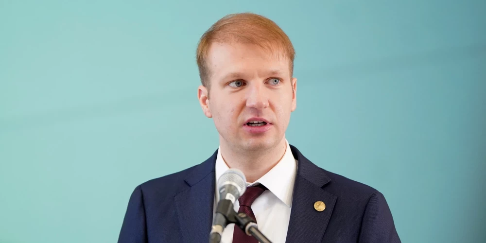Klimata un enerģētikas ministrs Kaspars Melnis.