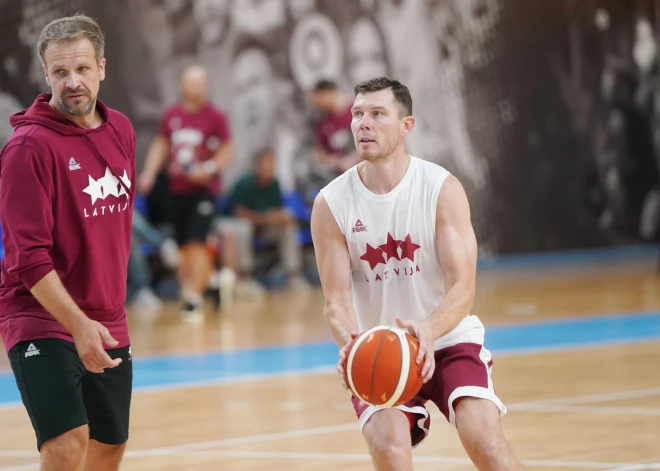 Latvijas basketbolisti sāk treniņus pirms "EuroBasket 2025"
