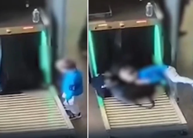 Аппарат досмотра на вокзале в Санкт-Петербурге "зажевал" руку ребенка