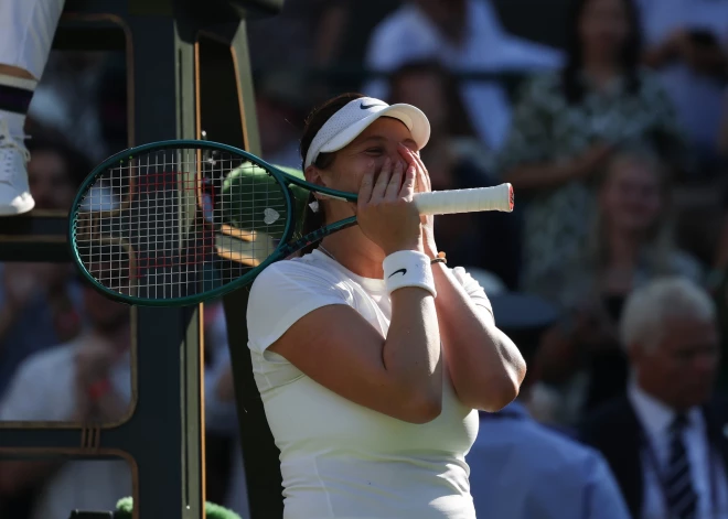 Aņisimova pirmo reizi karjerā sasniedz Vimbldonas čempionāta pusfinālu