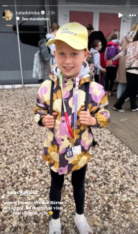 Rūtas Dvinskas meitas pirmie svētki. “Bērns nesaprot, ko mammai visu rītu slapjas acis,” tā Rūta vēsta "Instagram".