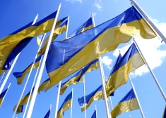 Bijušais policists Ventspilī no masta noņem un urinē uz Ukrainas karoga