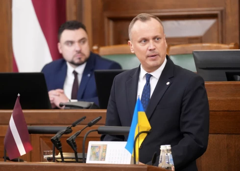 AS Saeimas frakcijas vadītājs Edgars Tavars. 