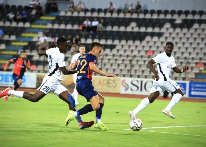 "Daugavpils" Eirokausu kvalifikācijā debitē ar pārsteidzošu uzvaru, "Auda" uz Rīgu ved bezvārtu neizšķirtu