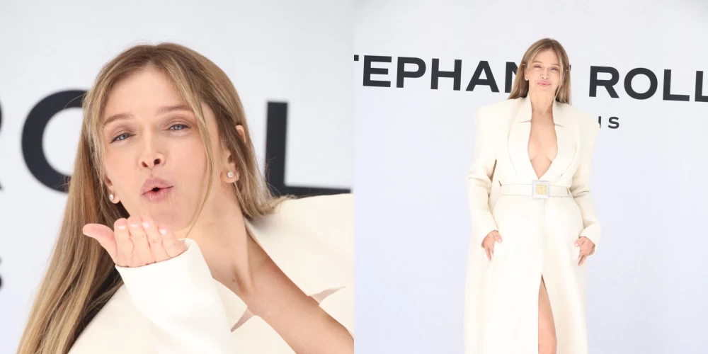 Вера Брежнева посетила показ Stephane Rolland в Париже.