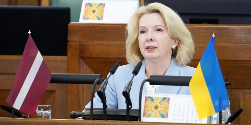 Saeimas Ārlietu komisijas priekšsēdētāja Ināra Mūrniece (NA).