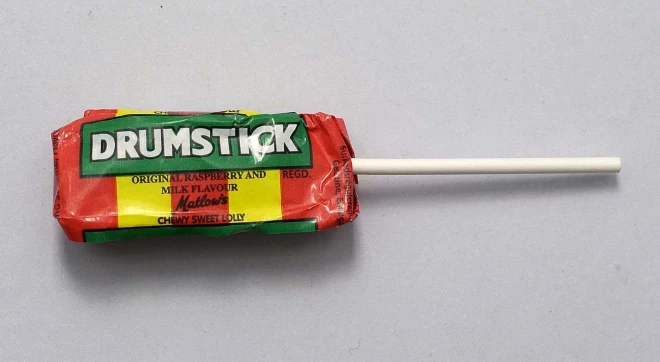 "Drumstick" konfekte.