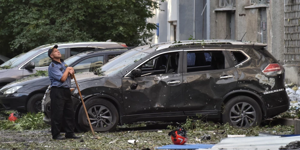 Krievu nodarītie postījumi Ļvivā 2025. gada 12. jūlijā.