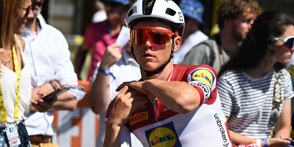 Toms Skujiņš sekmē Milana karjerā pirmo uzvaru "Tour de France" posmos.