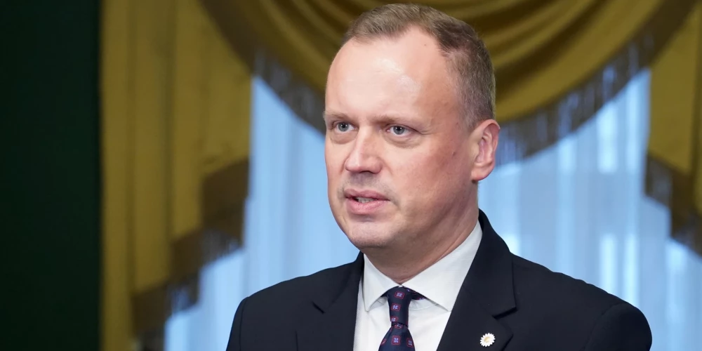 Руководитель парламентской фракции "Объединенного списка" Эдгар Таварс