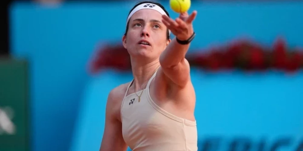 Anastasija Sevastova šoreiz daudz zaudēja geimus pie savas sāktās serves.