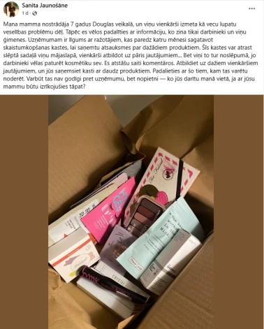 Viltus lapas "Facebook" ieraksts.