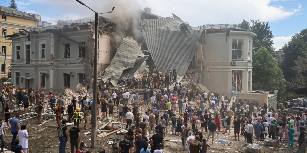 2024. gada 8. jūlijā ar krievu raķeti sašautā Kijivas bērnu slimnīca "Ohmatdit"