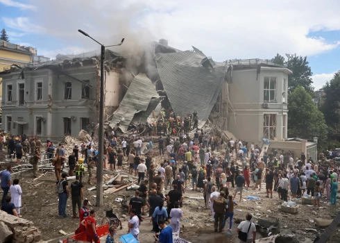 2024. gada 8. jūlijā ar krievu raķeti sašautā Kijivas bērnu slimnīca "Ohmatdit"