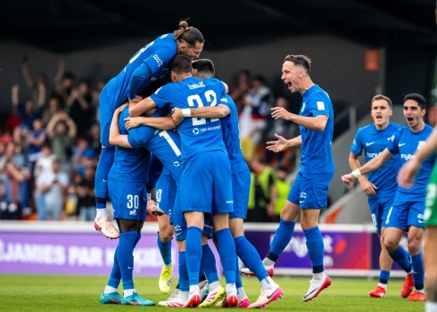 RFS pieveica Tallinas "Levadia" gan viesos, gan mājās (foto: Sanita Ieva Sparāne / FC RFS)