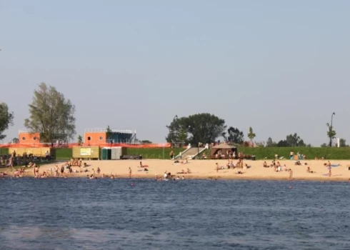 Пляж в Елгаве.