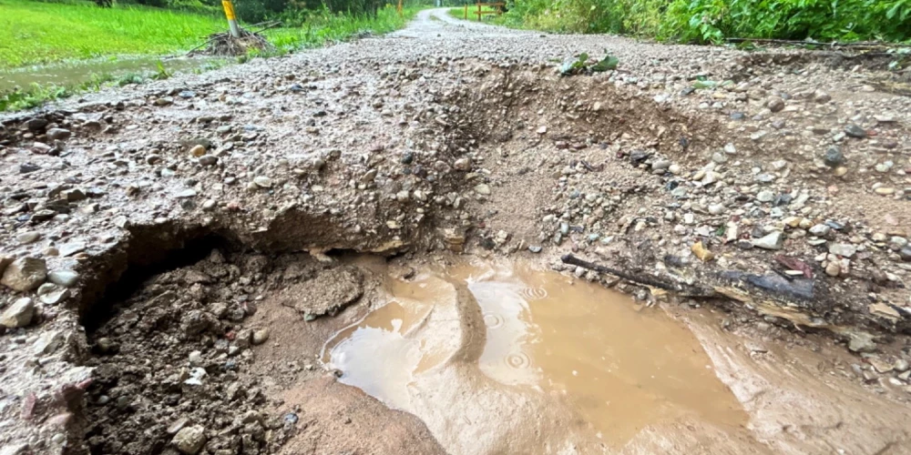Lietavu postījumi Augšdaugavas novadā pieauguši līdz pusmiljonam eiro.