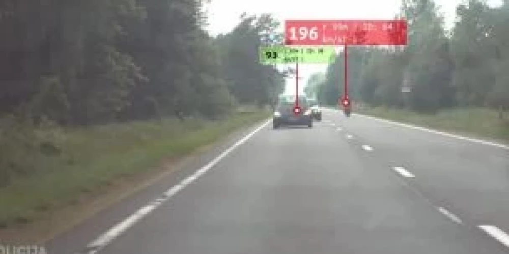 Ludzas novadā motocikla vadītājs traucas ar ātrumu 196 km/h.