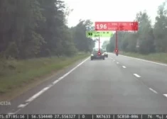 Ludzas novadā motocikla vadītājs traucas ar ātrumu 196 km/h. 
