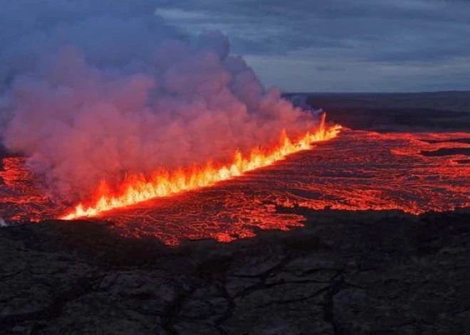 Islandē sācies vulkāna izvirdums