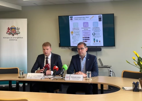 Trešdien, 16. jūlijā, Klimata un enerģētikas ministrs Kaspars Melnis tikās ar AS “Augstsprieguma tīkls” (AST) vadības pārstāvjiem, lai pārrunātu AST tarifu projektu 2026.-2028. gadam.