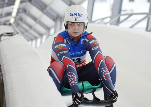 Viena no Krievijas kamaniņu sporta lielākajām zvaigznēm Viktorija Demčenko.