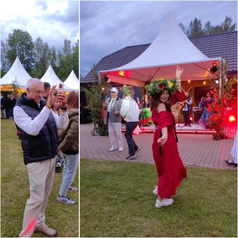 Vīrs filmēja, kā sieva dejo. Un Ramona izdejojās gan Viktora Lapčenoka, gan čigānu ansambļa lustīgo dziesmu pavadījumā.