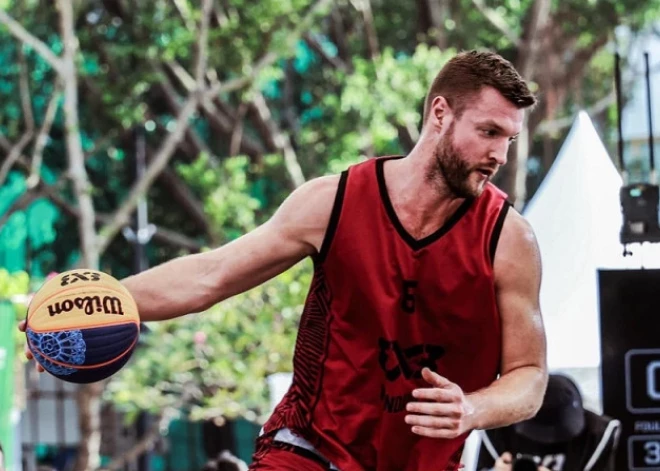 "Kandava"/"Turība" 3x3 basketbolisti piedzīvo zaudējumu Pasaules tūres turnīra pirmajā spēlē