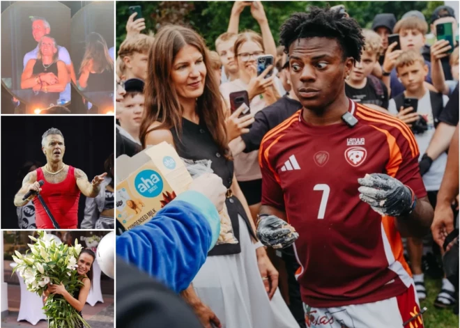 Danai Reizniecei zila acs, cauri Latvijai izbrāžas interneta sensācija IShowSpeed, "Coldplay" koncertā atmasko mīlnieku pāri, Kidmena parāda savus īstos matus - nedēļa šovbiznesā