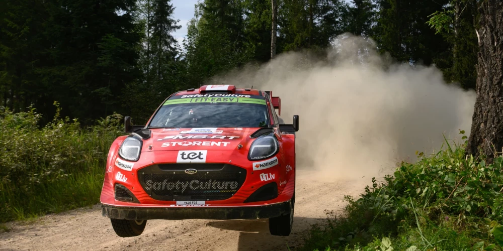 Seska ekipāža Igaunijas rallija kopvērtējumā ieņem astoto vietu.
