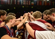 Latvijas U-20 basketbolisti uzvarētajā Eiropas čempionāta B divizijā starp labākajiem vairākos statistikas rādītājos