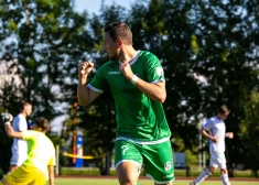 Virslīgas pastarīšu cīņā "Tukums 2000" futbolisti sarūgtina "Grobiņu"