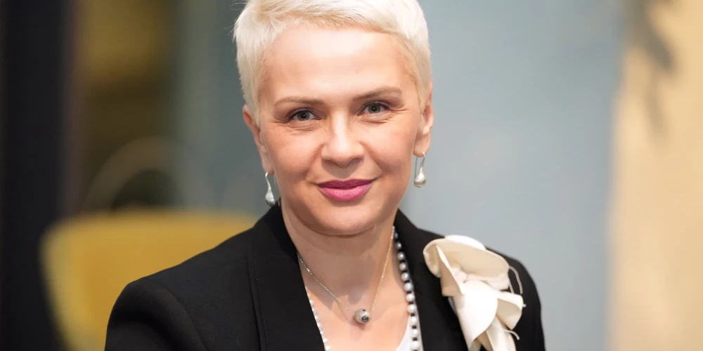 Latvijas apvienotā sabiedriskā medija valdes priekšsēdētāja Baiba Zūzena.