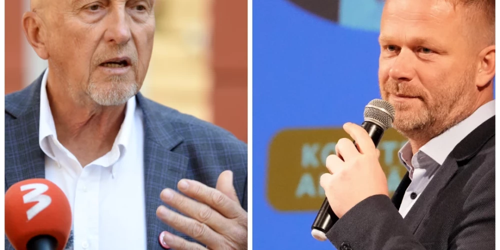 Vilis Krištopans un Reinis Pozņaks (foto: Zane Bitere / Edijs Pālens / LETA; kolāža: jauns.lv)