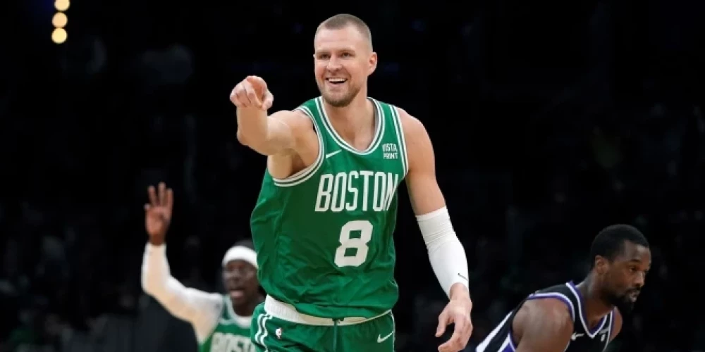 Kristaps Porziņģis bija Bostonas fanu mīlulis. 