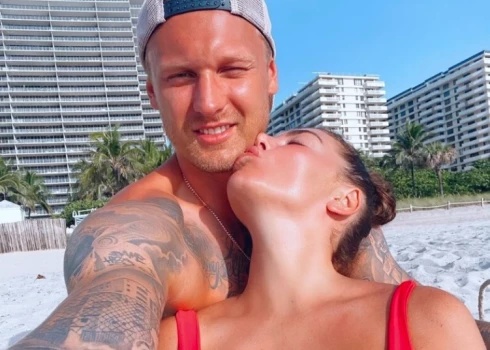 Jānis Timma un Anna Sedokova (ekrānuzņēmums no "Instagram")