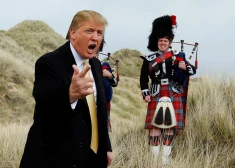 Donalds Tramps ierodas Skotijā. Vai savas mammas necilajai mājiņai viņš veltīs vairāk nekā 97 sekundes?