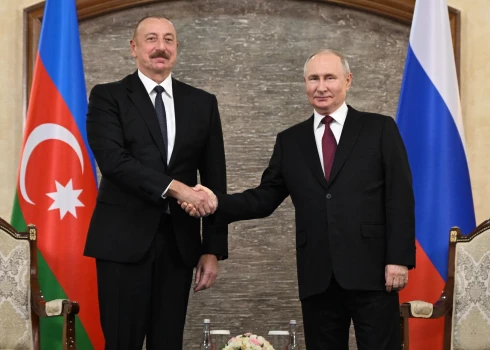 Владимир Путин и Ильхам Алиев.