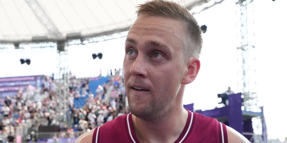 3x3 basketbola turnīra spēle starp Latvijas un Ķīnas valstsvienībām 2024.gada vasaras olimpiskajās spēlēs Parīzē.