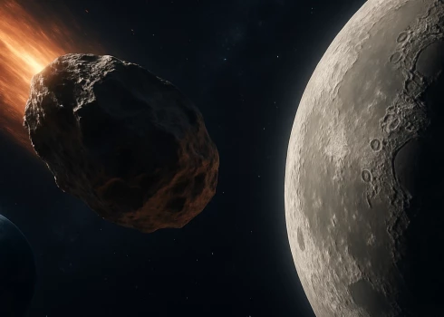 Согласно последним оценкам NASA, вероятность столкновения астероида "2024 YR4" с Луной в декабре 2032 года составляет около 4,3%. 