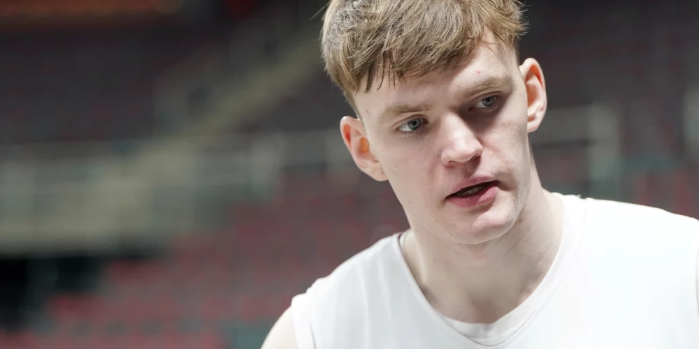 Latvijas vīriešu basketbola izlases kandidāts Mārcis Šteinbergs.