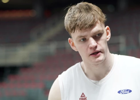 Latvijas vīriešu basketbola izlases kandidāts Mārcis Šteinbergs.