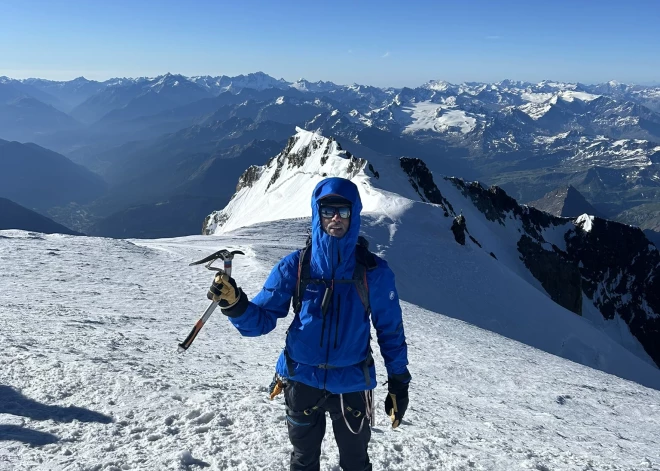 “Tas tiešām nebija viegli! Bet skaidrs, ka šis nebūs mans vienīgais kāpiens kalnos,” spriež Juris Matuzelis jeb Pepe pēc uzkāpšanas Monblāna virsotnē.