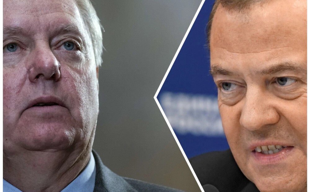Medvedevs draud Amerikai ar karu, ASV senators Greiems viņu noliek pie vietas
