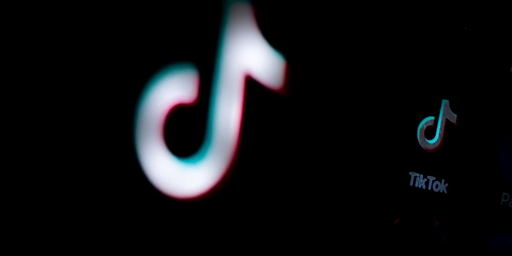 "TikTok" logo.