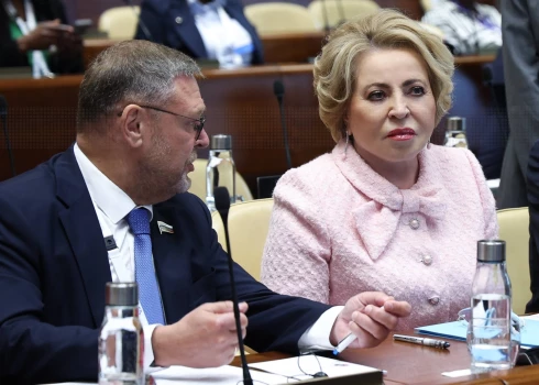 Валентина Матвиенко на конференции в Женеве.