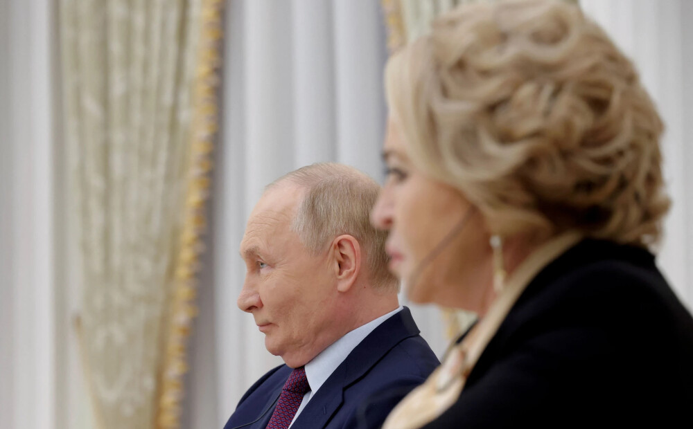 ES delegācijas parāda attieksmi pret Šveices uzaicināto Putina propagandas ruporu Matvijenko, kas stāstīja par "briesmīgo Ukrainu" un "miermīlīgo Krieviju"