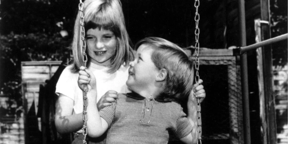 Lēdija Diāna un grāfs Čārlzs Spensers 1967. gadā.
